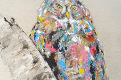 owl contemporary painting art