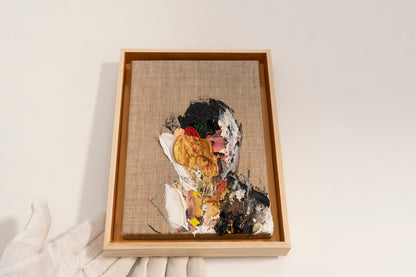 Gold Portrait work contemporary painting