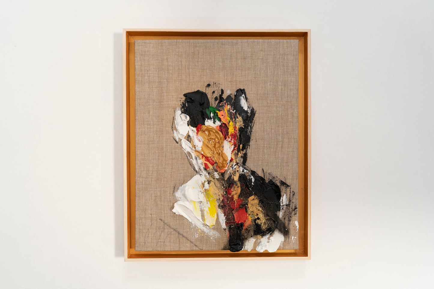 Gold Portrait work contemporary painting art