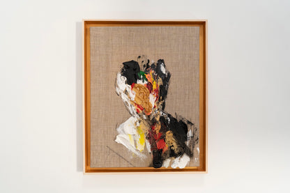 Gold Portrait work contemporary painting art