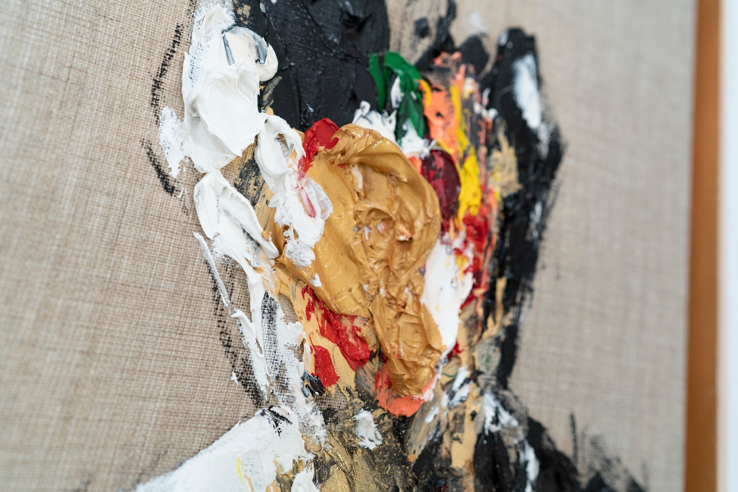 Gold Portrait work contemporary painting