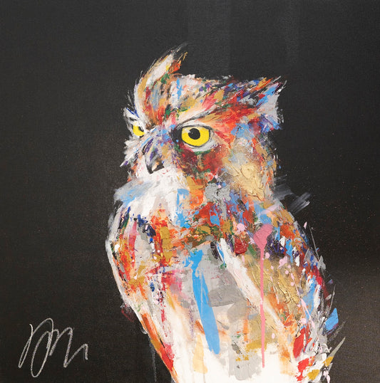 owl   contemporary painting art
