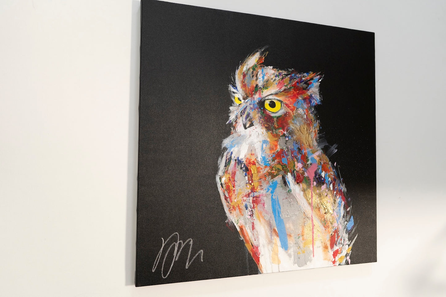 owl   contemporary painting art