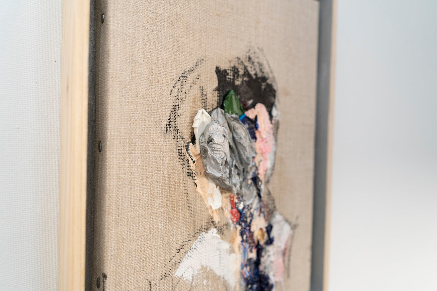 Silver Portrait work contemporary painting art