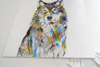 Wolf      contemporary painting art
