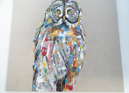 owl contemporary painting art