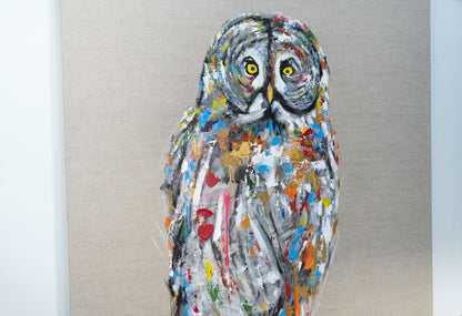 owl contemporary painting art
