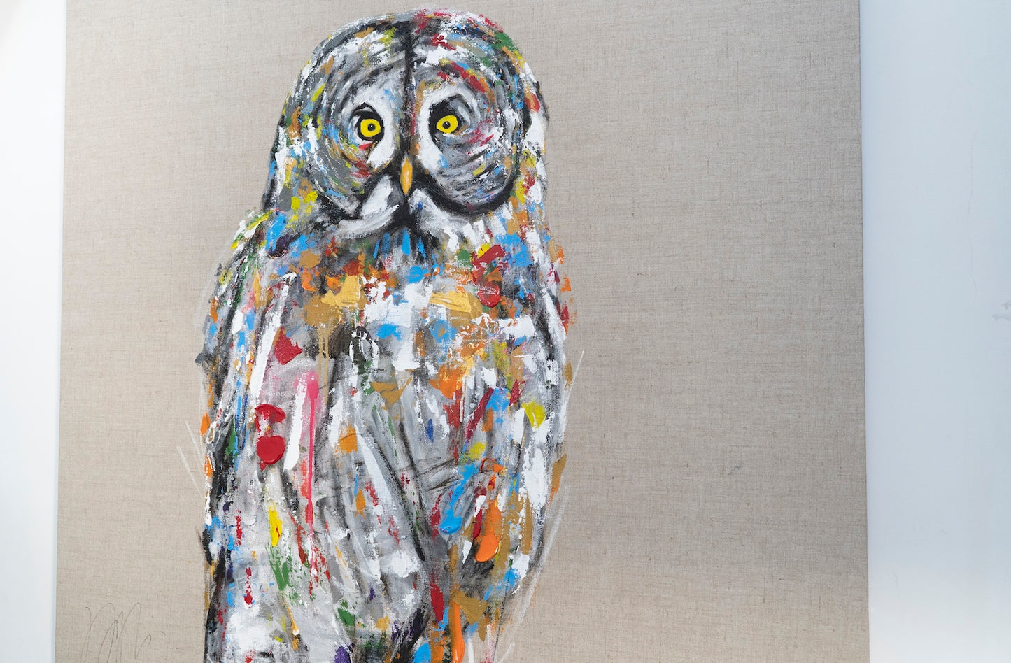 owl contemporary painting art