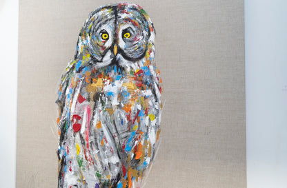 owl contemporary painting art
