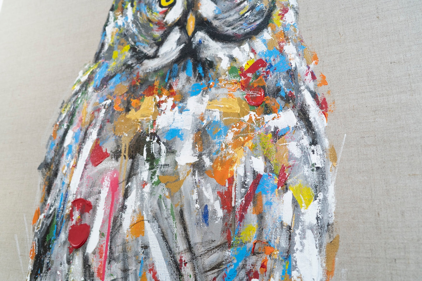 owl contemporary painting art