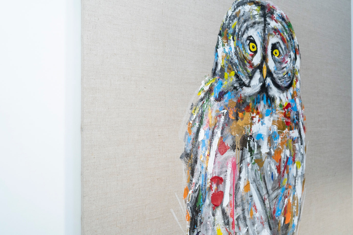 owl contemporary painting art