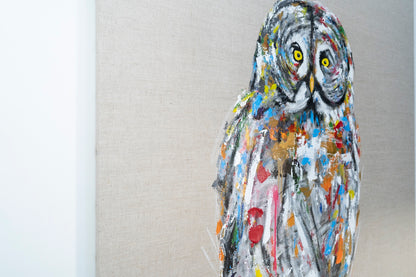owl contemporary painting art
