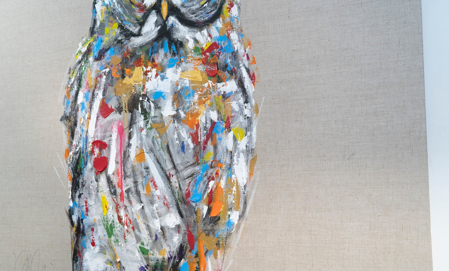 owl contemporary painting art