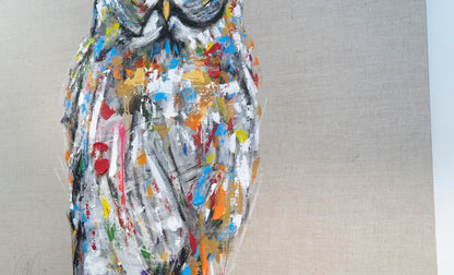 owl contemporary painting art