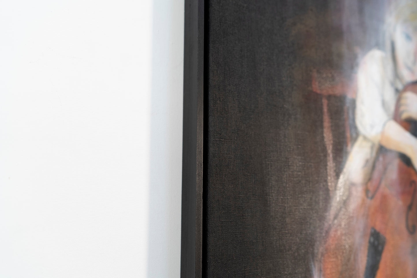a girl cellist  contemporary painting art