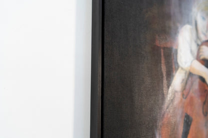 a girl cellist  contemporary painting art