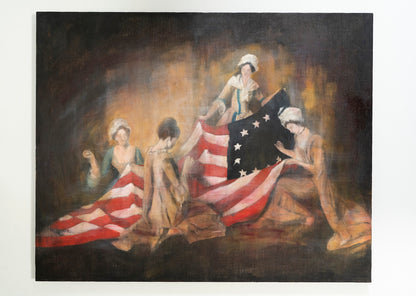 The Birth of the Flag  contemporary painting art