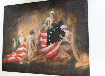 The Birth of the Flag  contemporary painting art