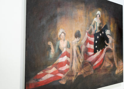 The Birth of the Flag  contemporary painting art