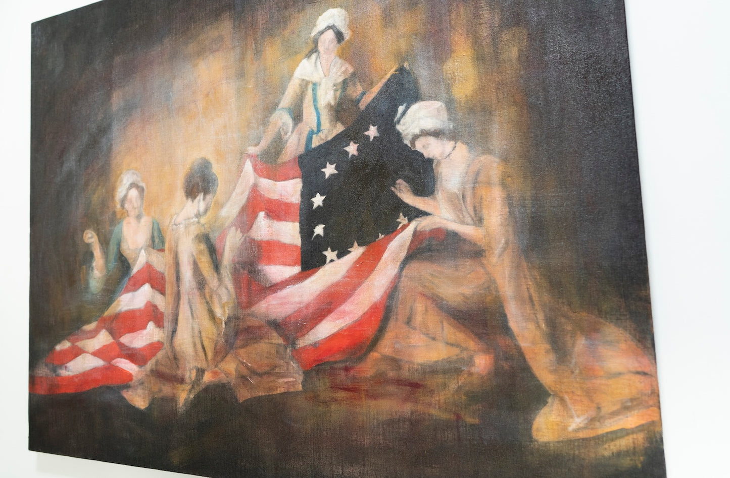 The Birth of the Flag  contemporary painting art