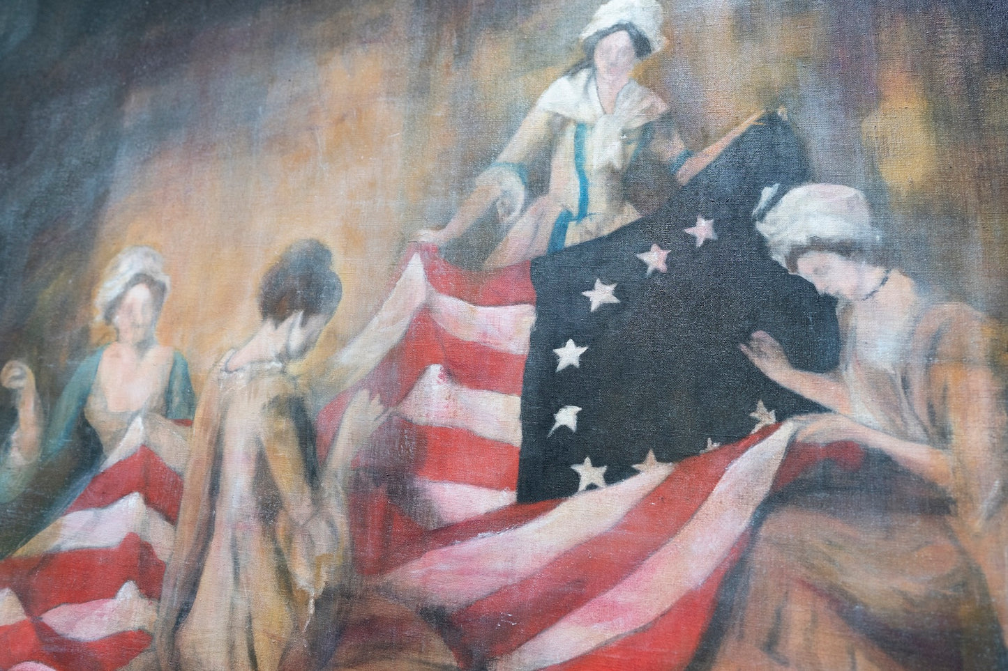The Birth of the Flag  contemporary painting art