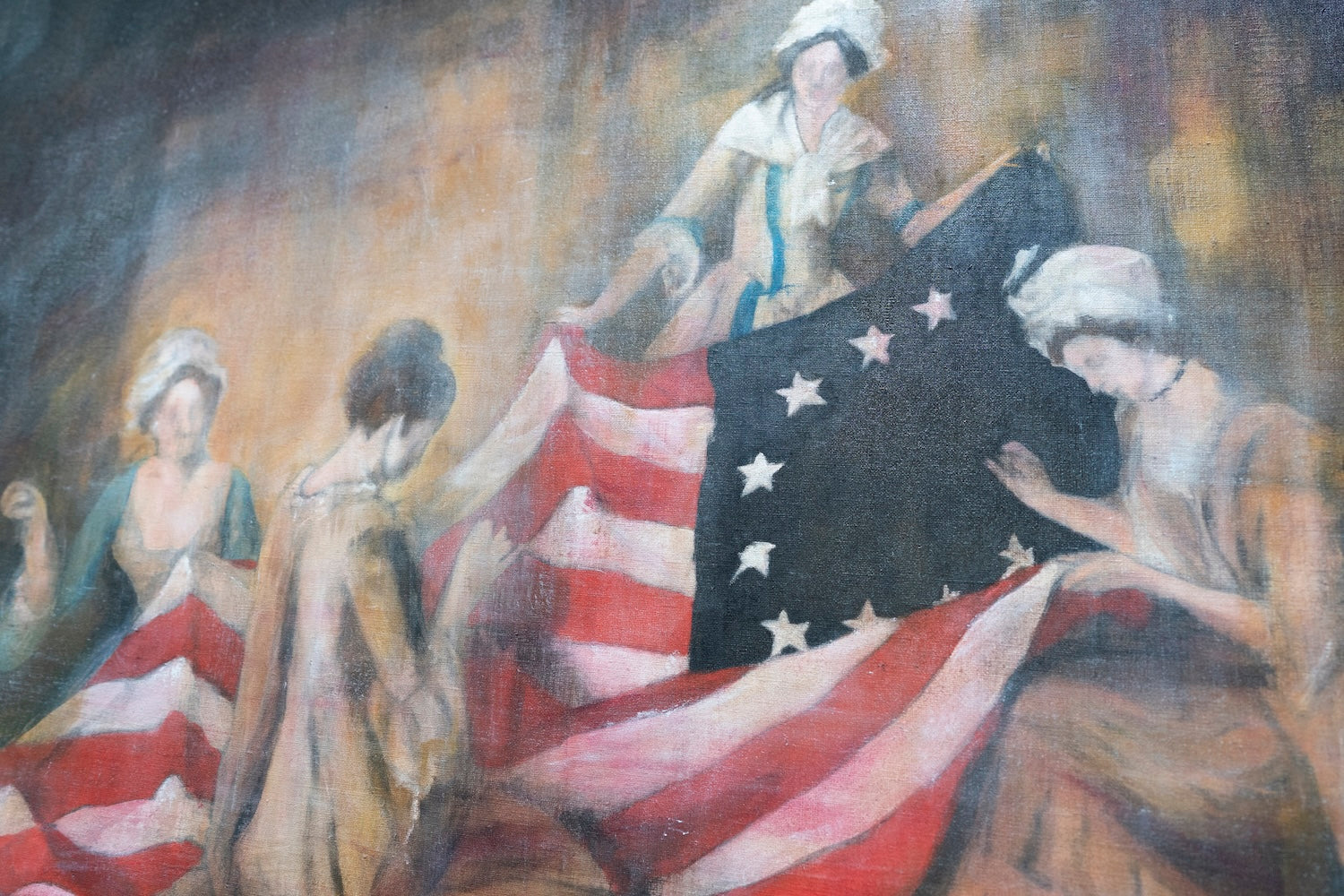 The Birth of the Flag  contemporary painting art