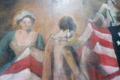 The Birth of the Flag  contemporary painting art