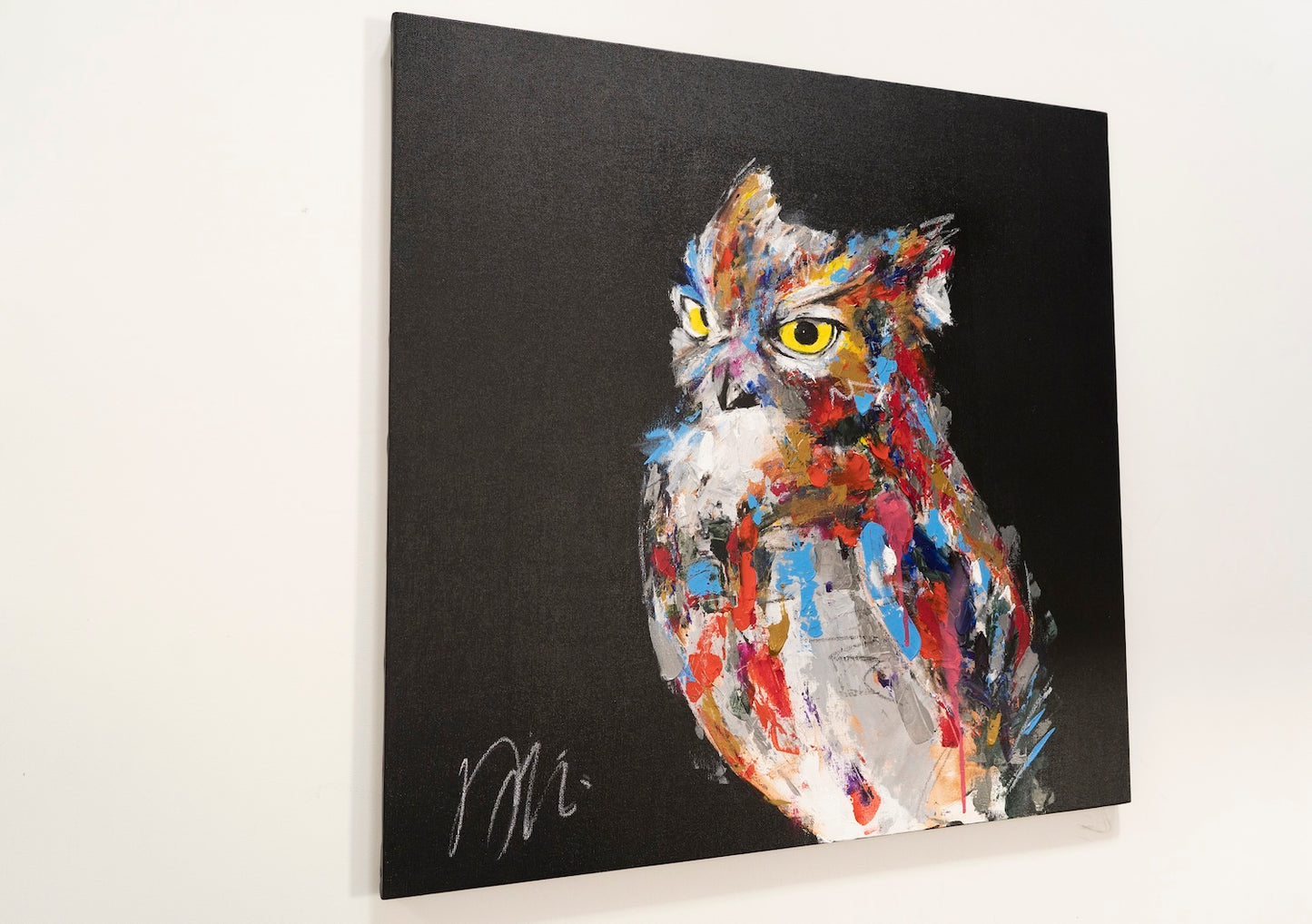 owl  contemporary painting art
