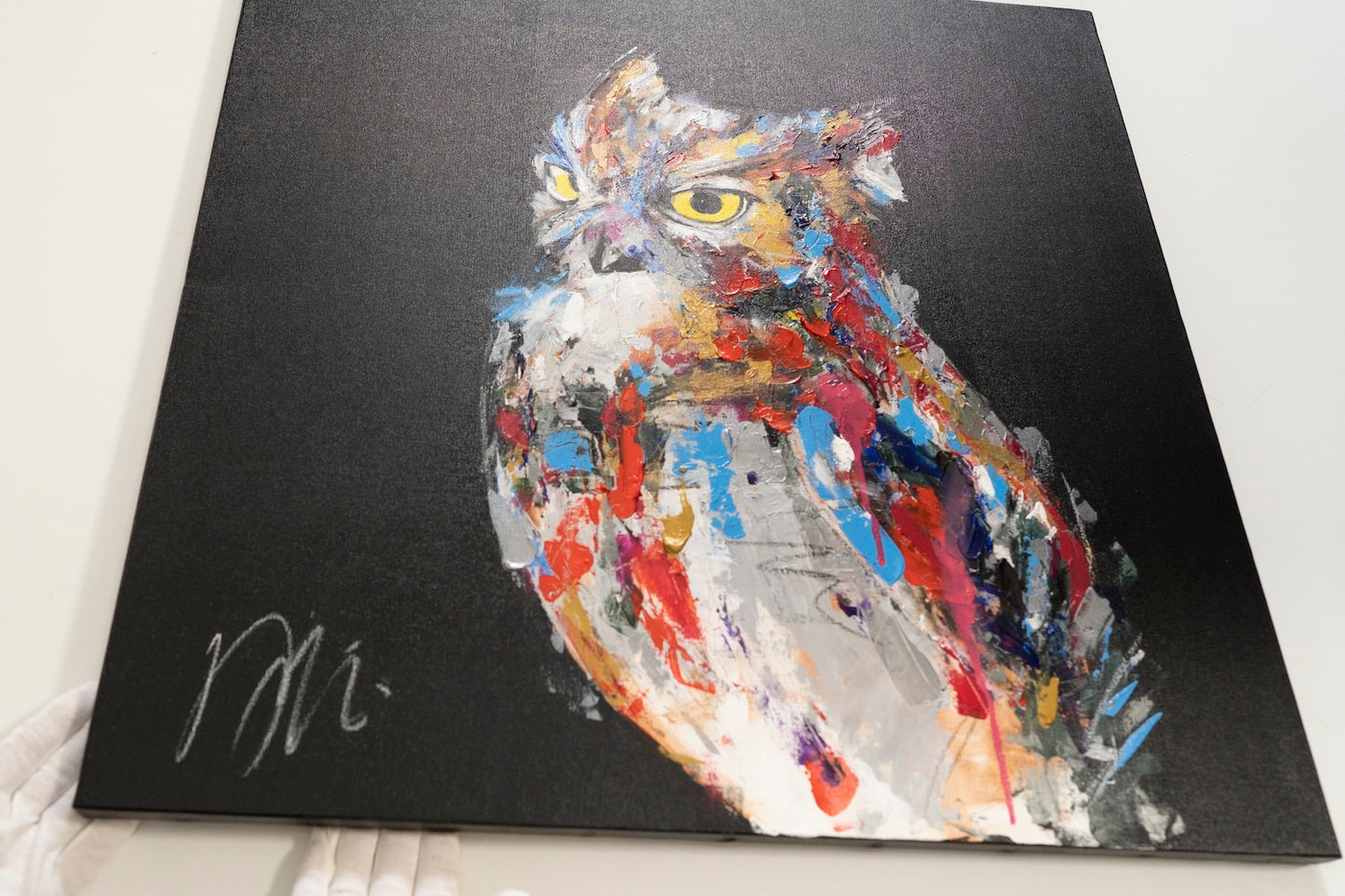 owl  contemporary painting art