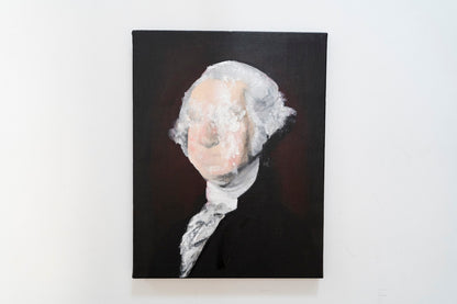UNTITLED Portrait work (George Washington) contemporary painting art