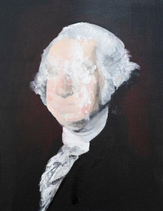 UNTITLED Portrait work (George Washington) contemporary painting art