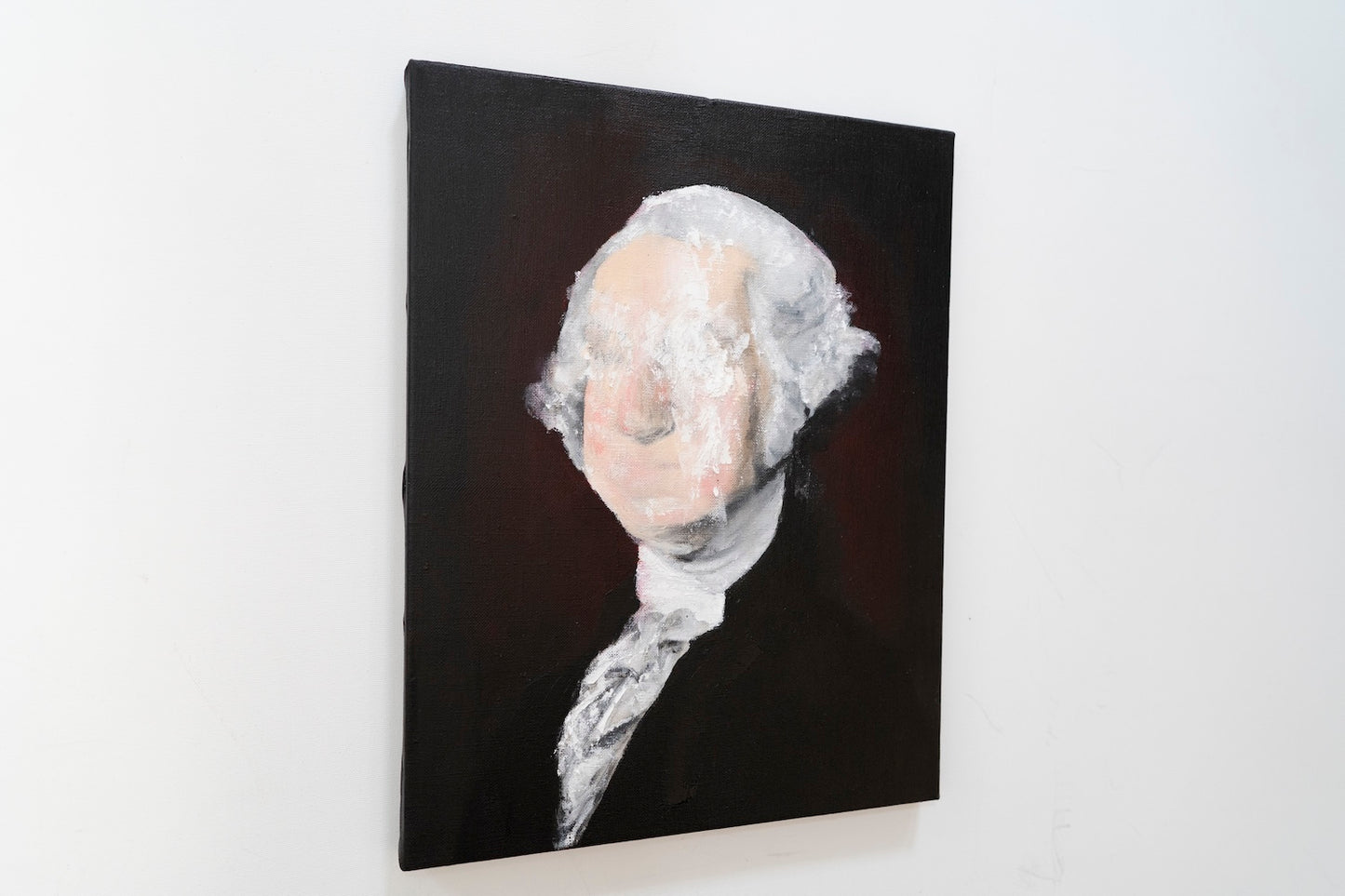 UNTITLED Portrait work (George Washington) contemporary painting art