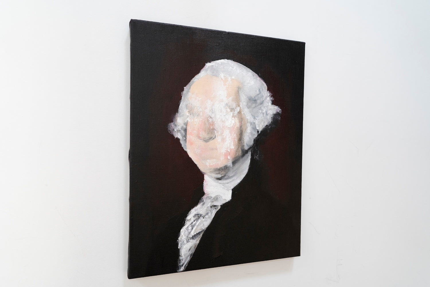 UNTITLED Portrait work (George Washington) contemporary painting art