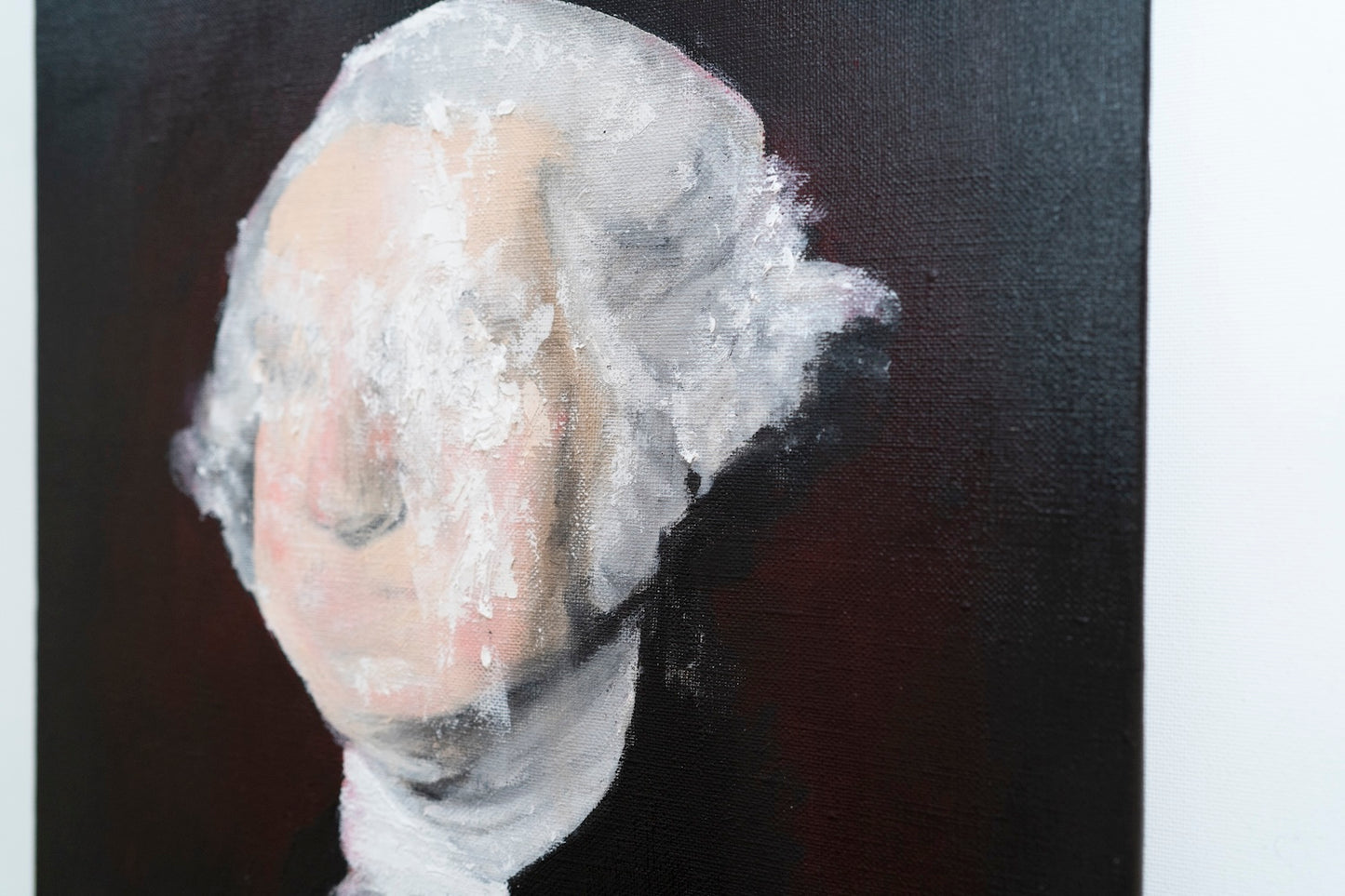 UNTITLED Portrait work (George Washington) contemporary painting art