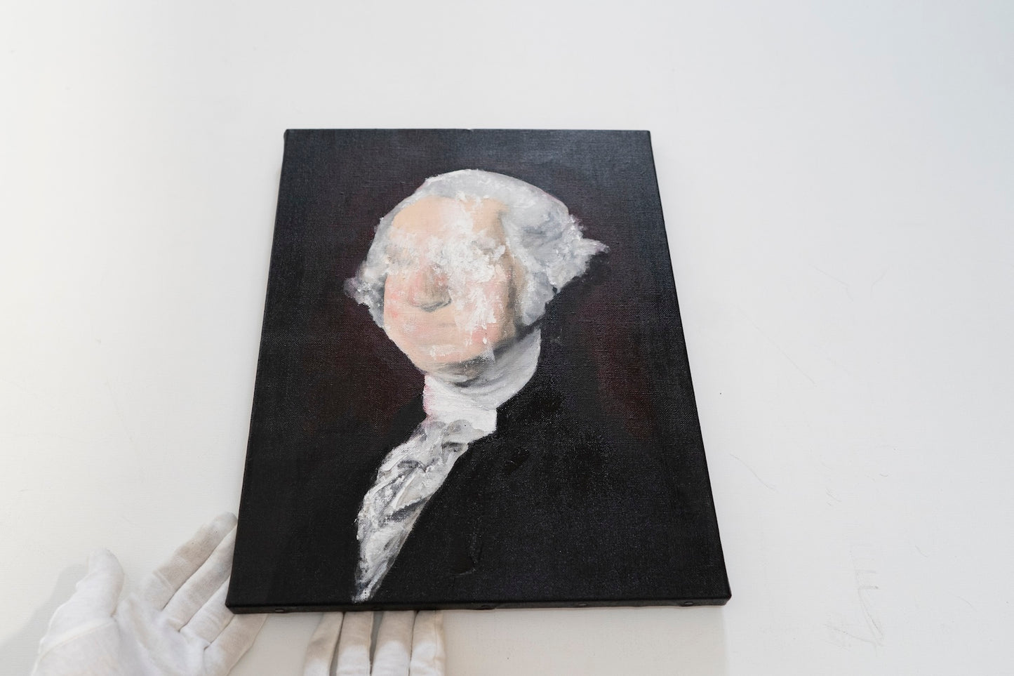 UNTITLED Portrait work (George Washington) contemporary painting art