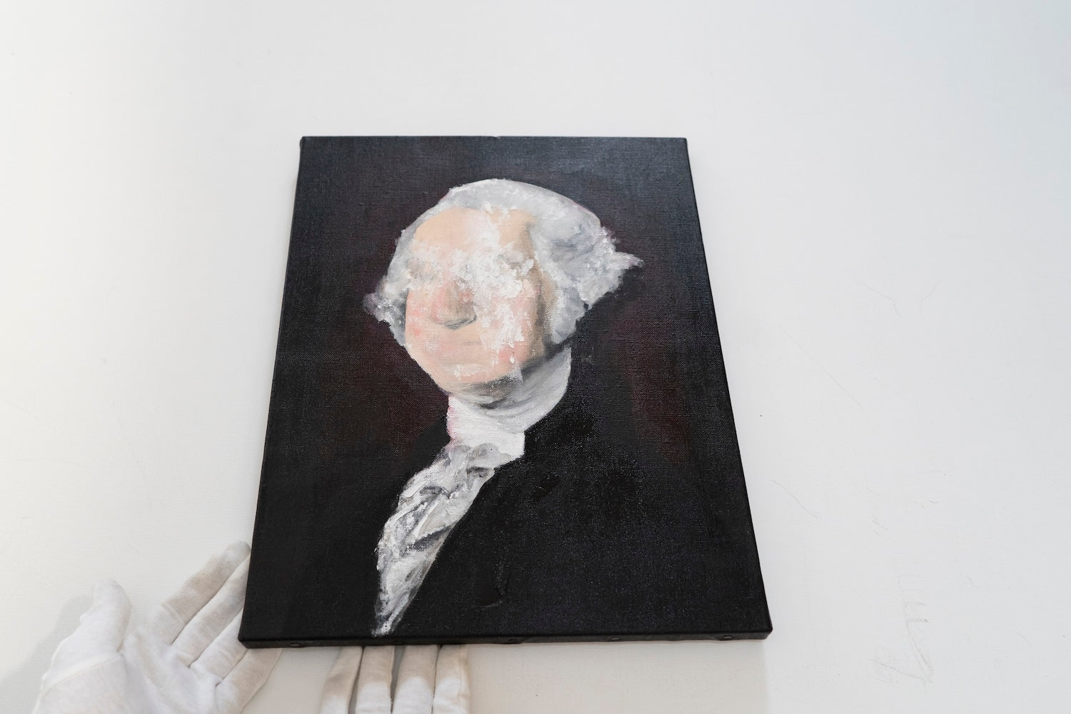 UNTITLED Portrait work (George Washington) contemporary painting art