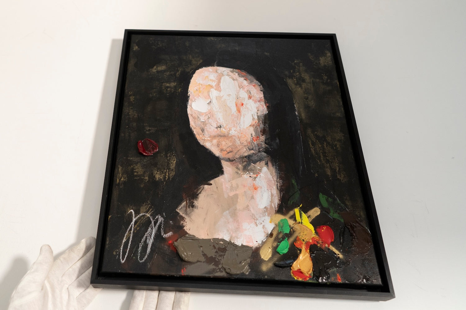 UNTITLED Portrait work (Mona Lisa) contemporary painting art