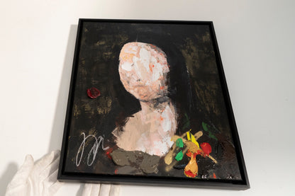 UNTITLED Portrait work (Mona Lisa) contemporary painting art