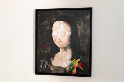 UNTITLED Portrait work (Mona Lisa) contemporary painting art