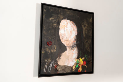 UNTITLED Portrait work (Mona Lisa) contemporary painting art