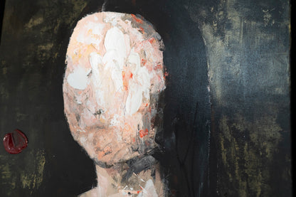 UNTITLED Portrait work (Mona Lisa) contemporary painting art