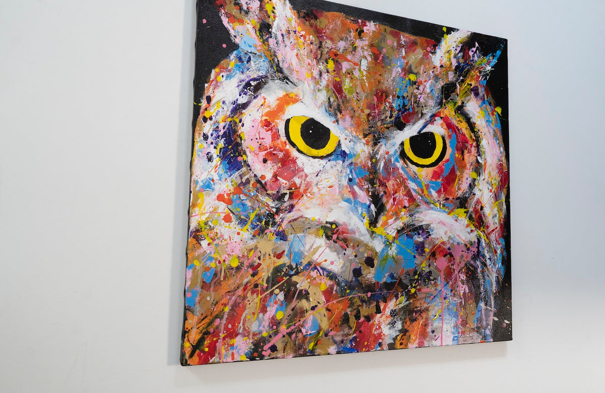 owl contemporary painting art