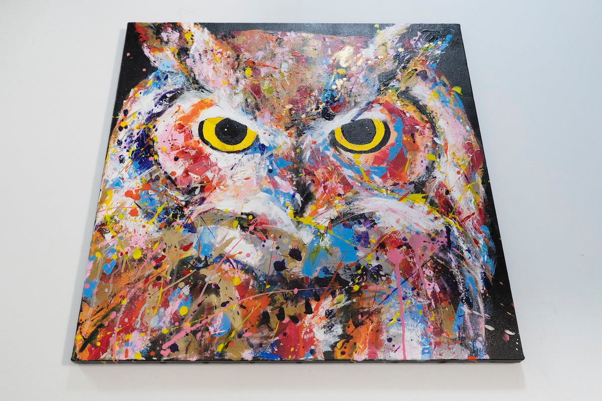 owl contemporary painting art