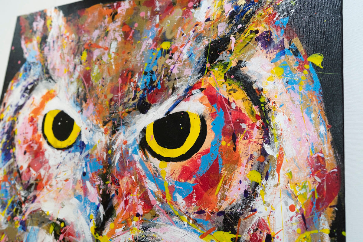 owl contemporary painting art