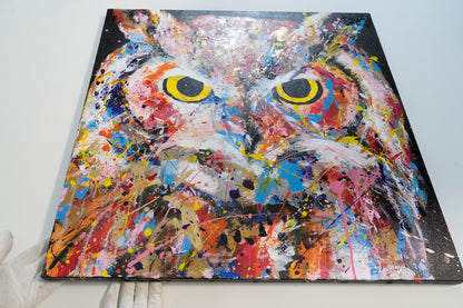 owl contemporary painting art