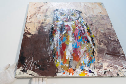 owl contemporary painting art