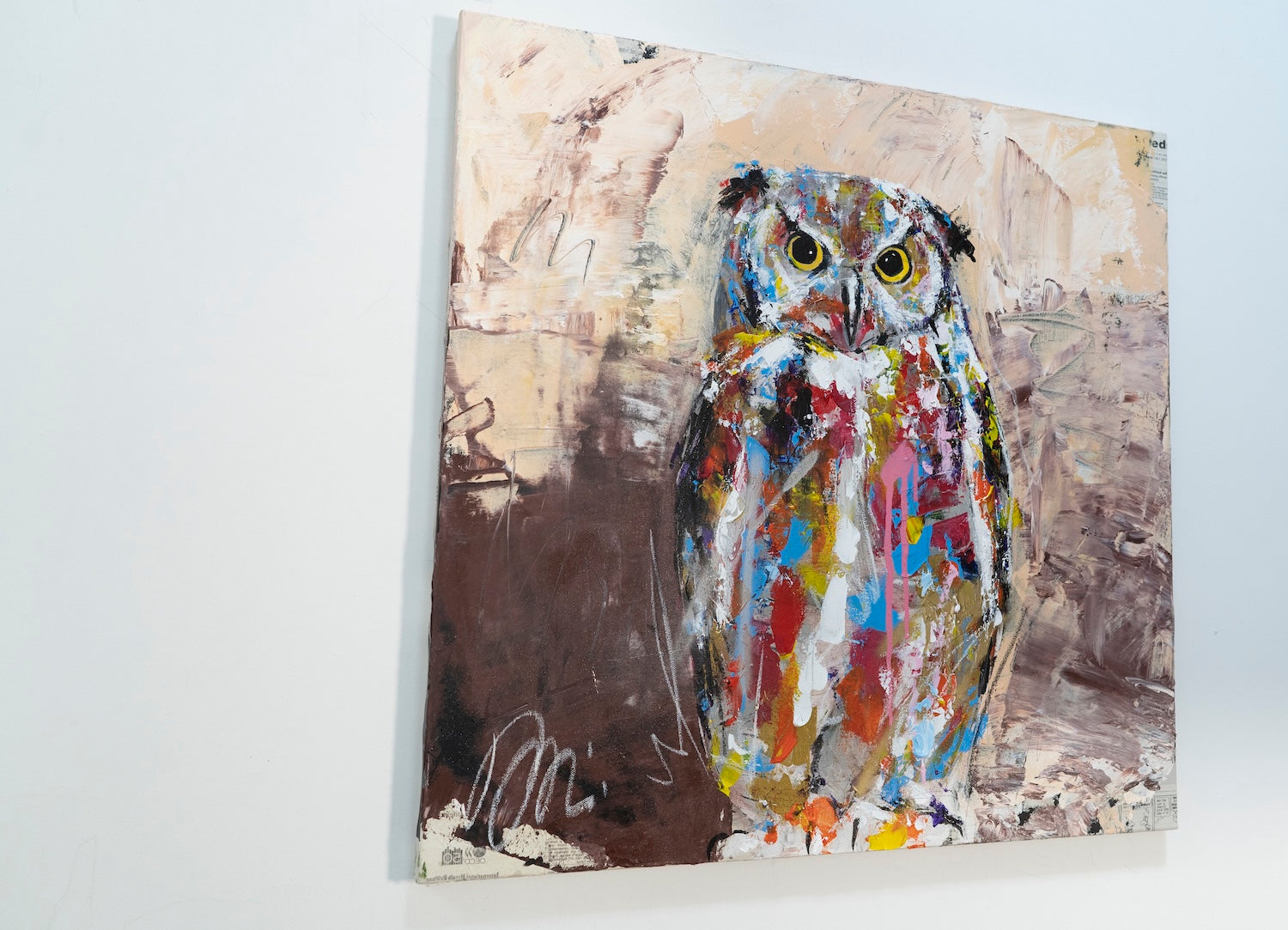 owl contemporary painting art