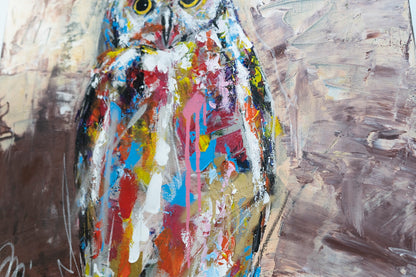 owl contemporary painting art