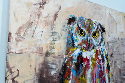 owl contemporary painting art