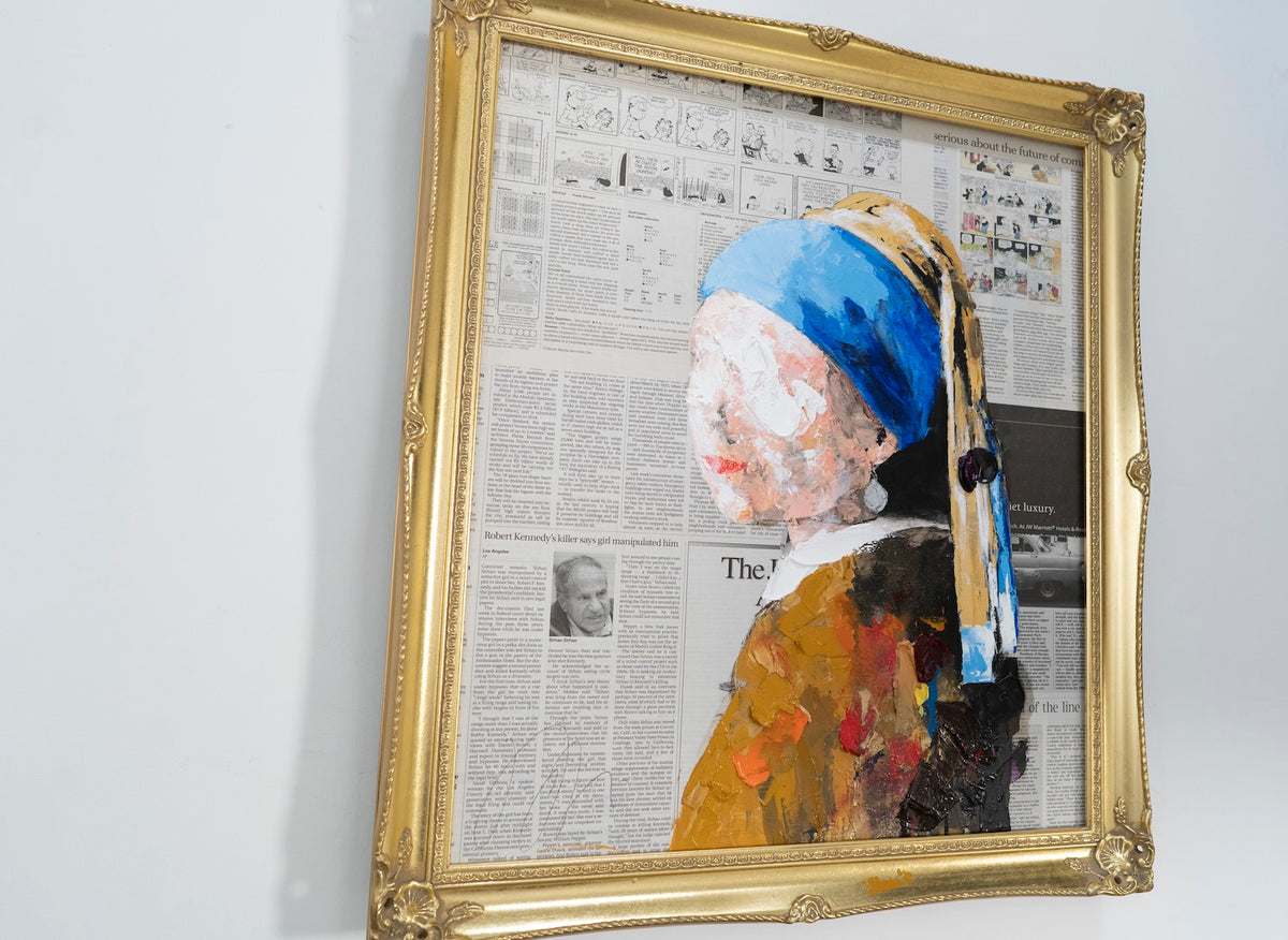 UNTITLED Portrait work (Girl with a Pearl Earring) contemporary painting art